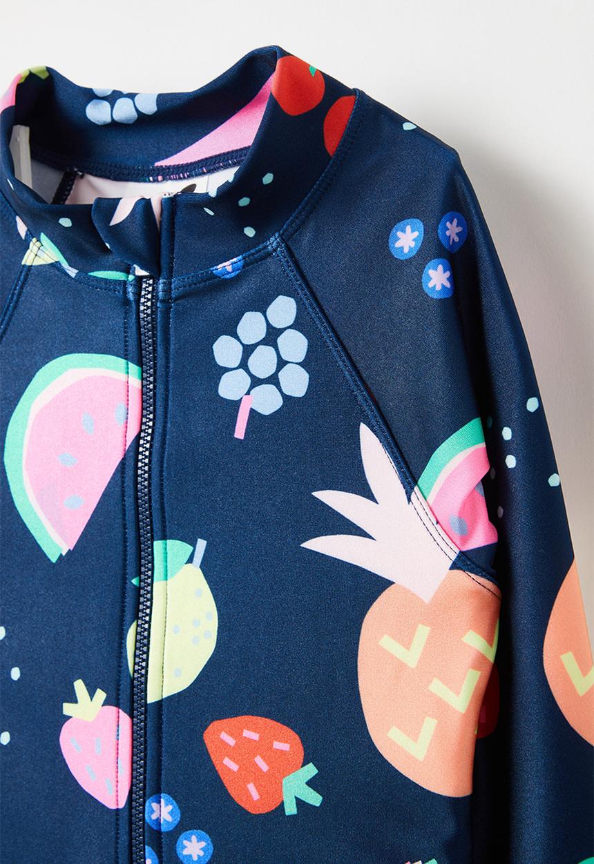 Cotton On - Lydia one piece - in the navy/fruit salad