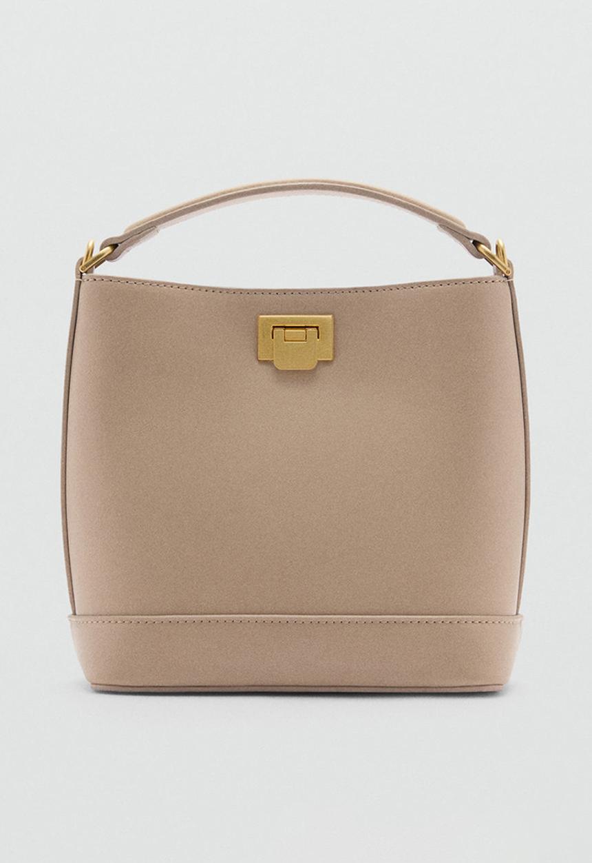 MANGO - Bucket bag mike - light/pastel brown