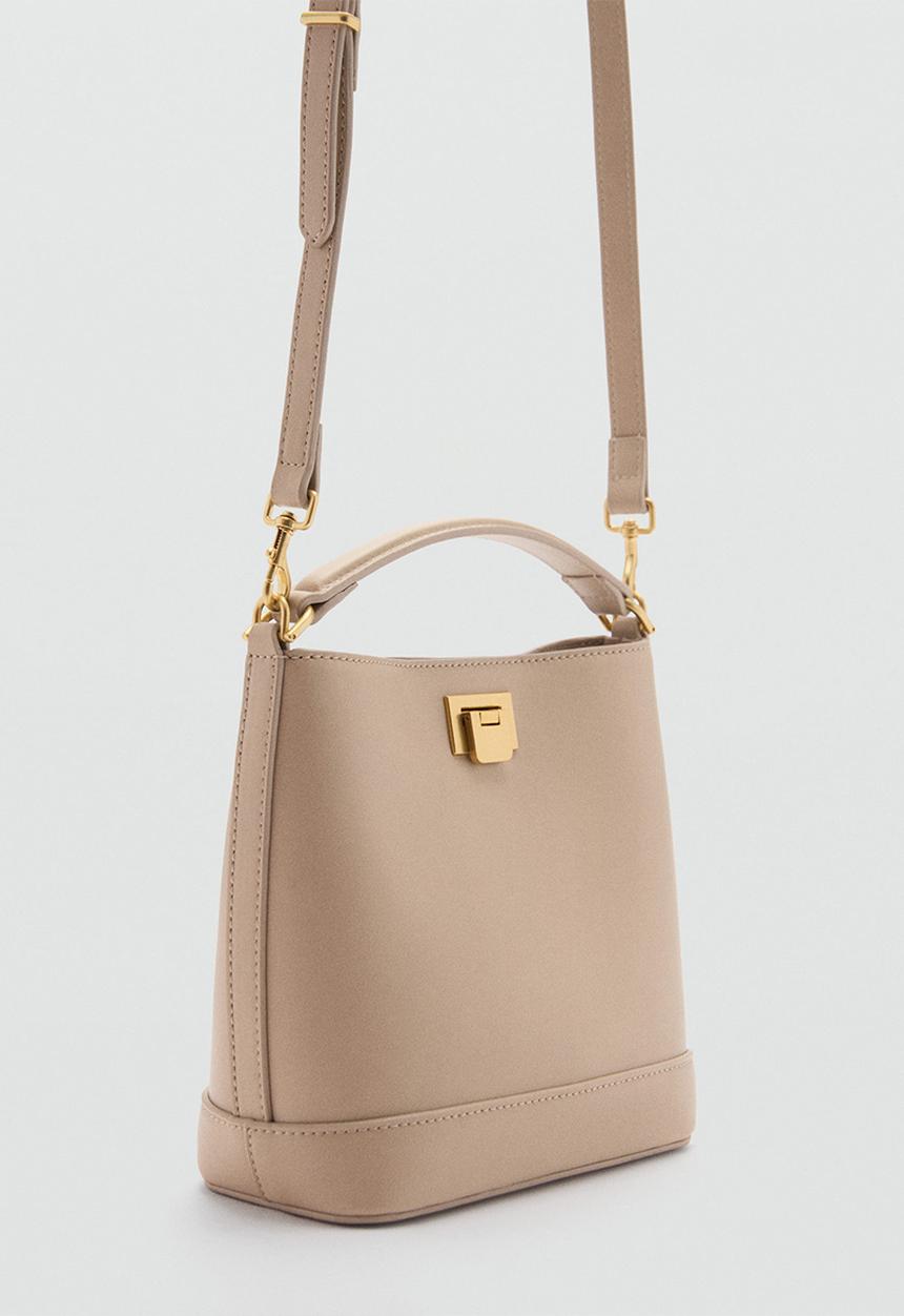 MANGO - Bucket bag mike - light/pastel brown