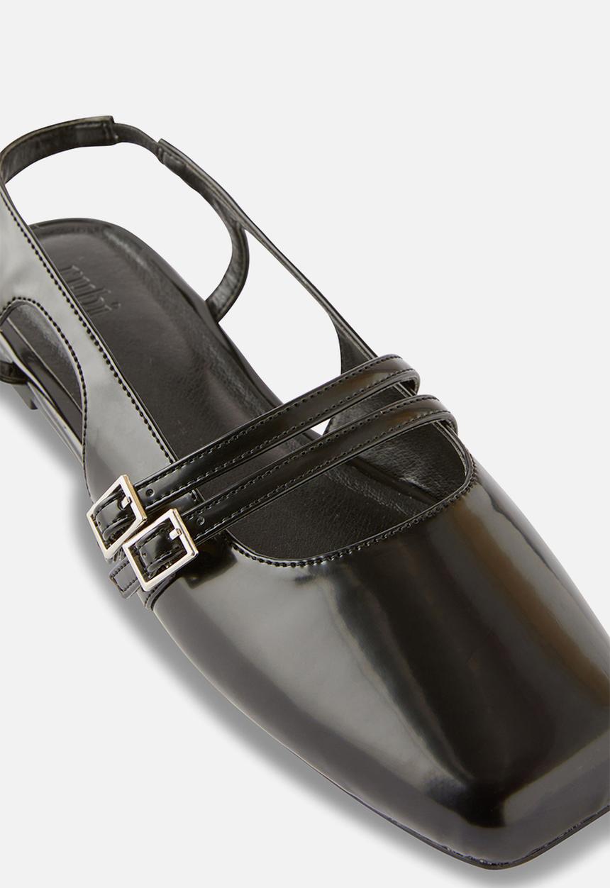 Cotton On - Ziggy slingback ballet - black box