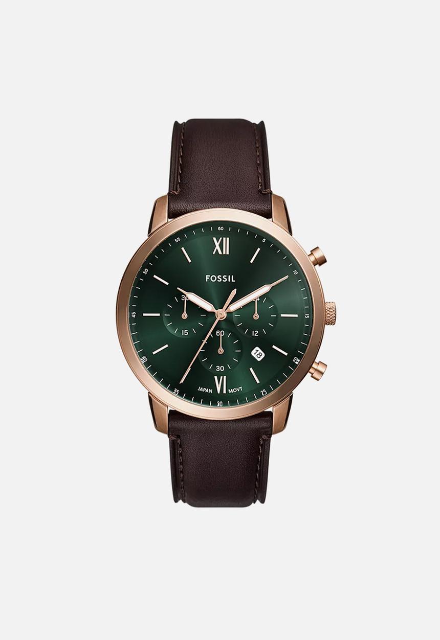 Fossil - Neutra Chronograph, Rose Gold-Tone Stainless Steel Watch - FS6073