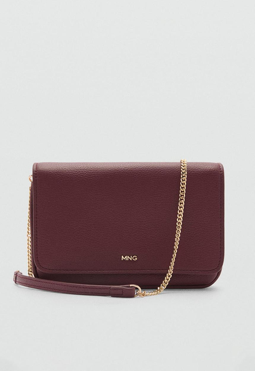 MANGO - Crossbody bag corina -dark red