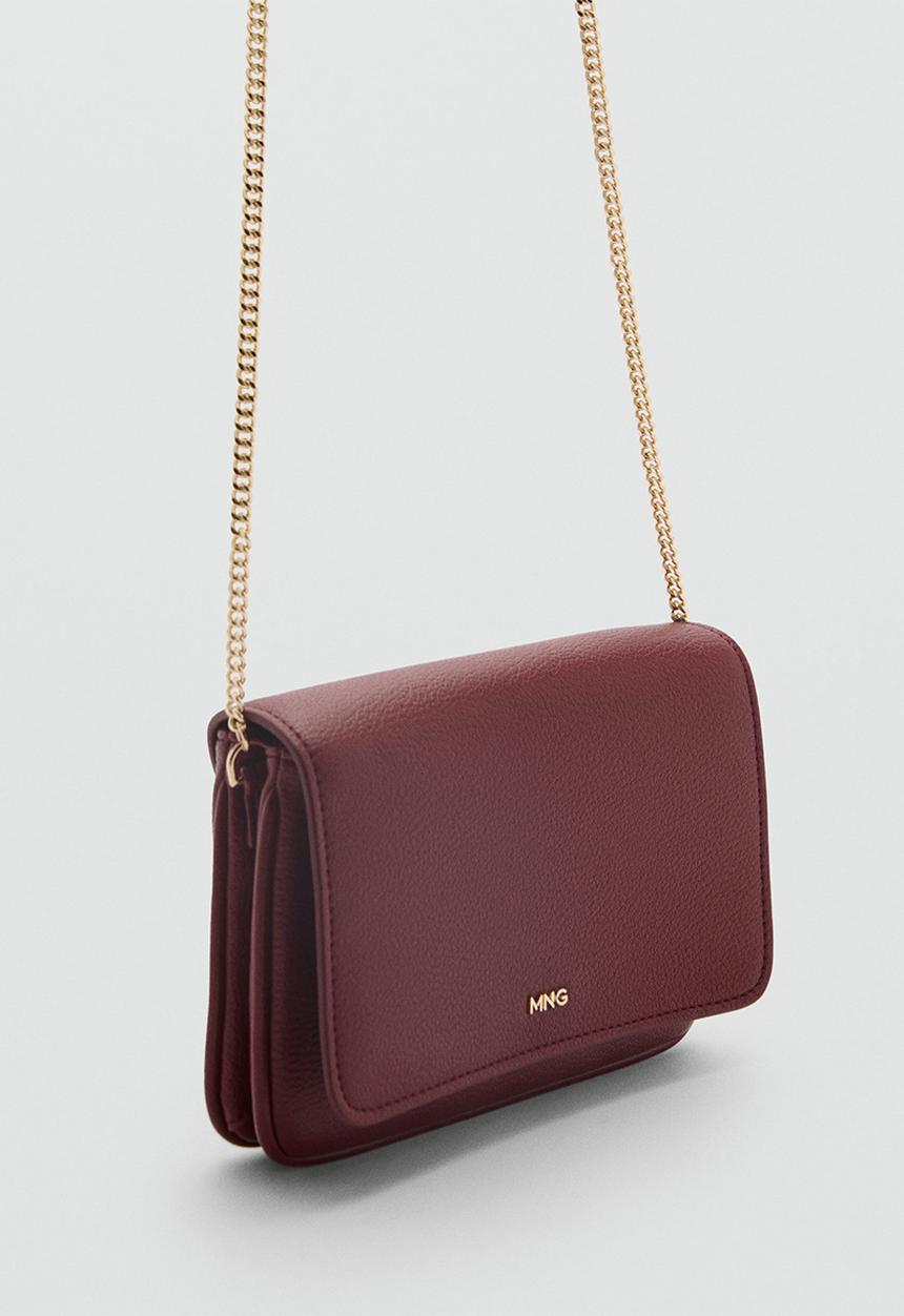 MANGO - Crossbody bag corina -dark red