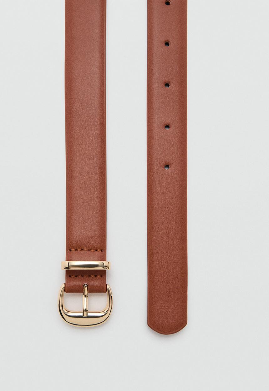 MANGO - Belt mestuds - brown
