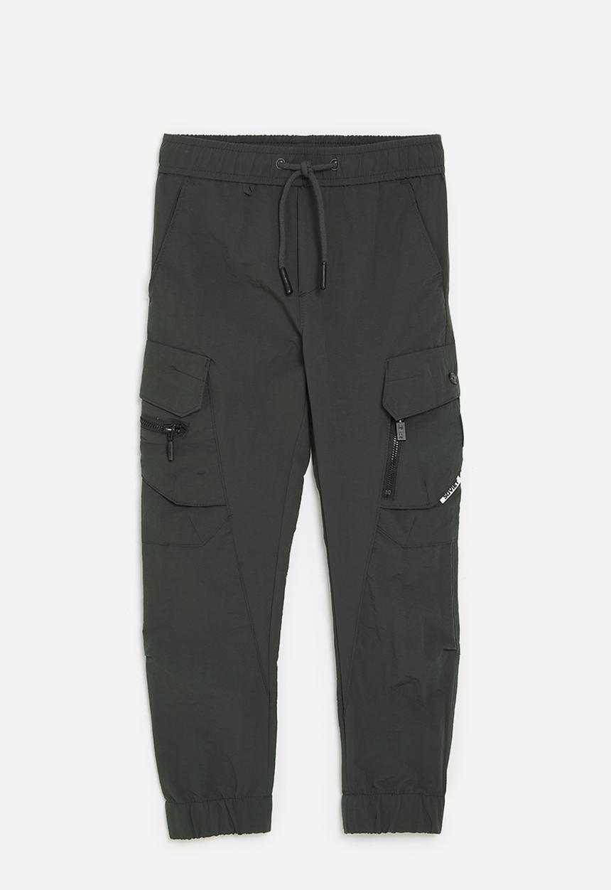 SOVIET - Boys fashion cargo jogger - dk grey