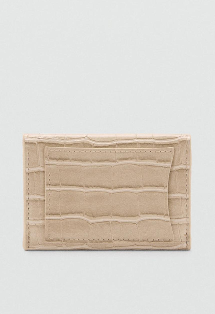 MANGO - Purse butter - light beige