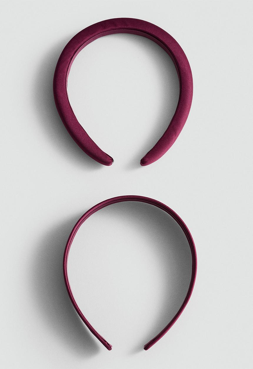 MANGO - Hairband carolyn - dark red