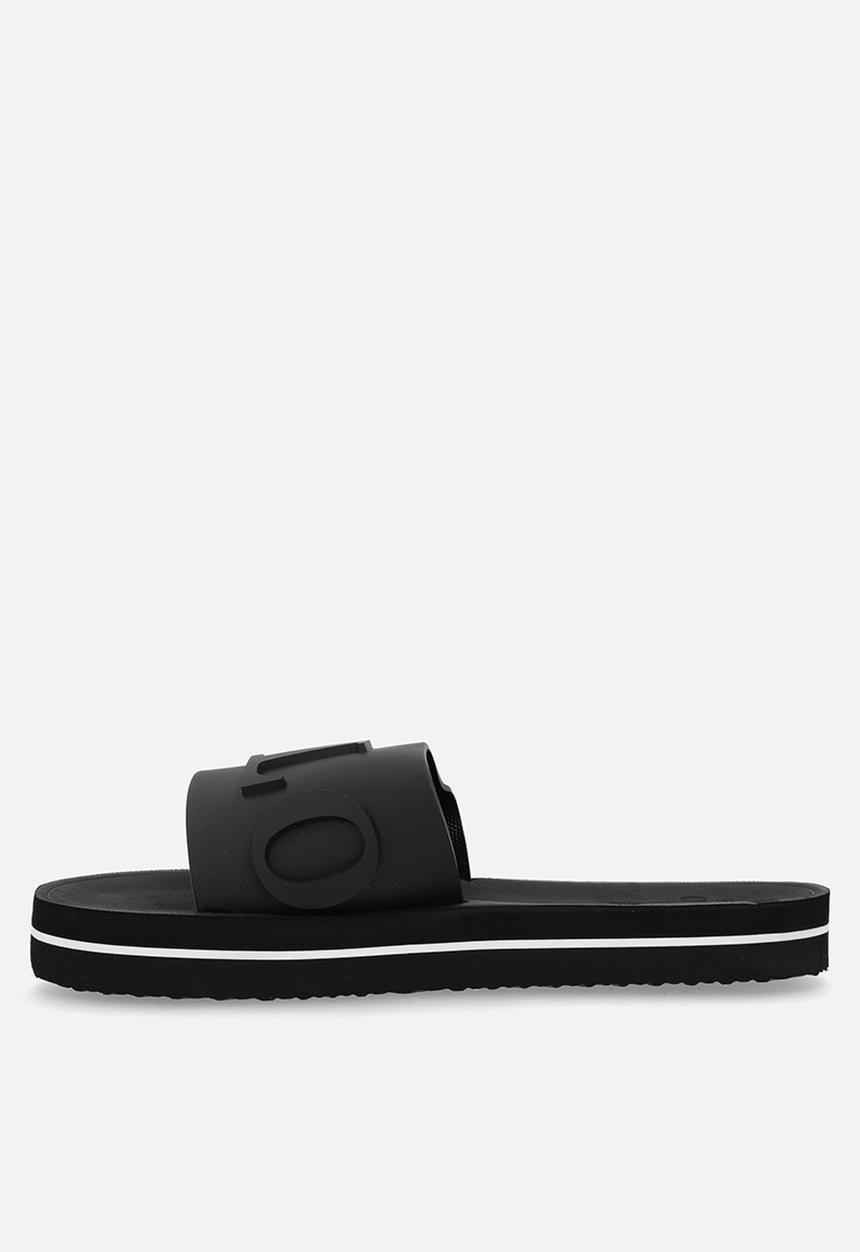 POLO - Platform convexed pool slide - black