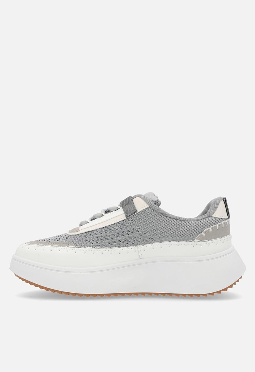 POLO - Knit platform sneaker - grey