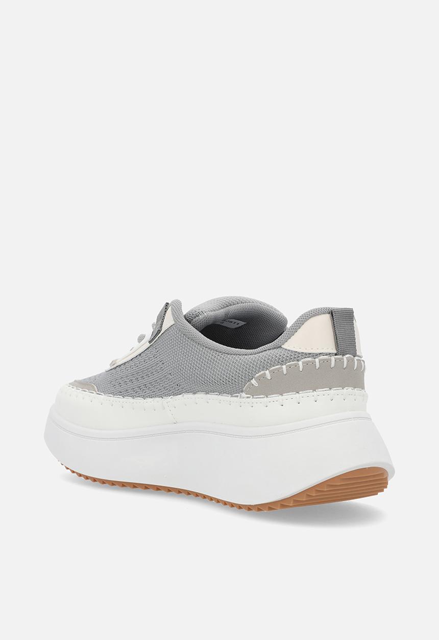 POLO - Knit platform sneaker - grey