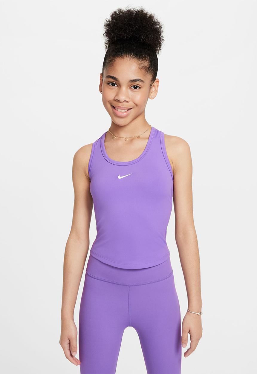 Nike - Girls nike dri-fit one tank- black raspberry/white