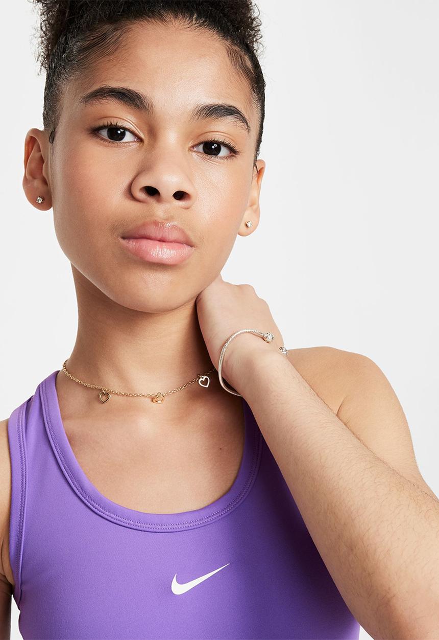 Nike - Girls nike dri-fit one tank- black raspberry/white