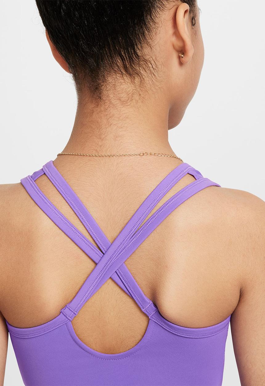 Nike - Girls nike dri-fit one tank- black raspberry/white