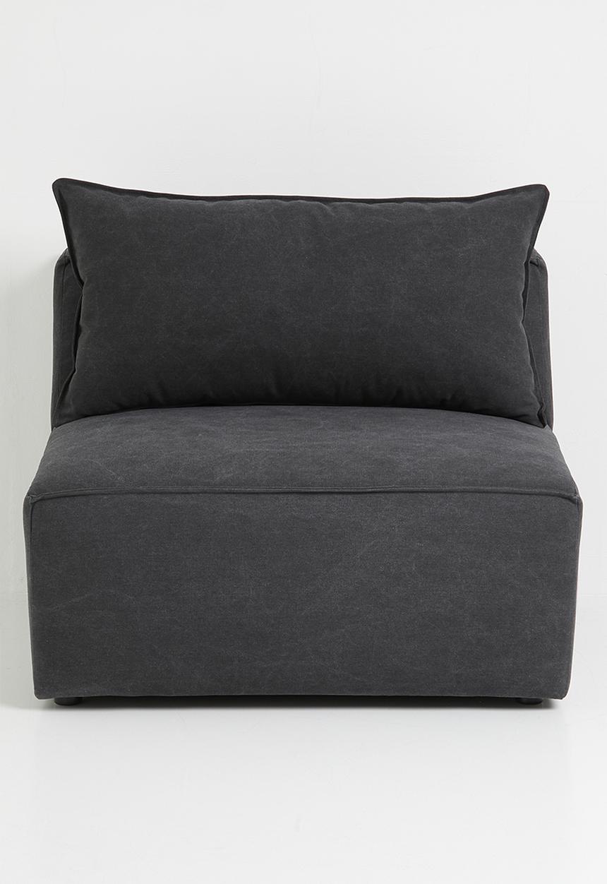 Zorora - Zola love seat no arm - capri graphite