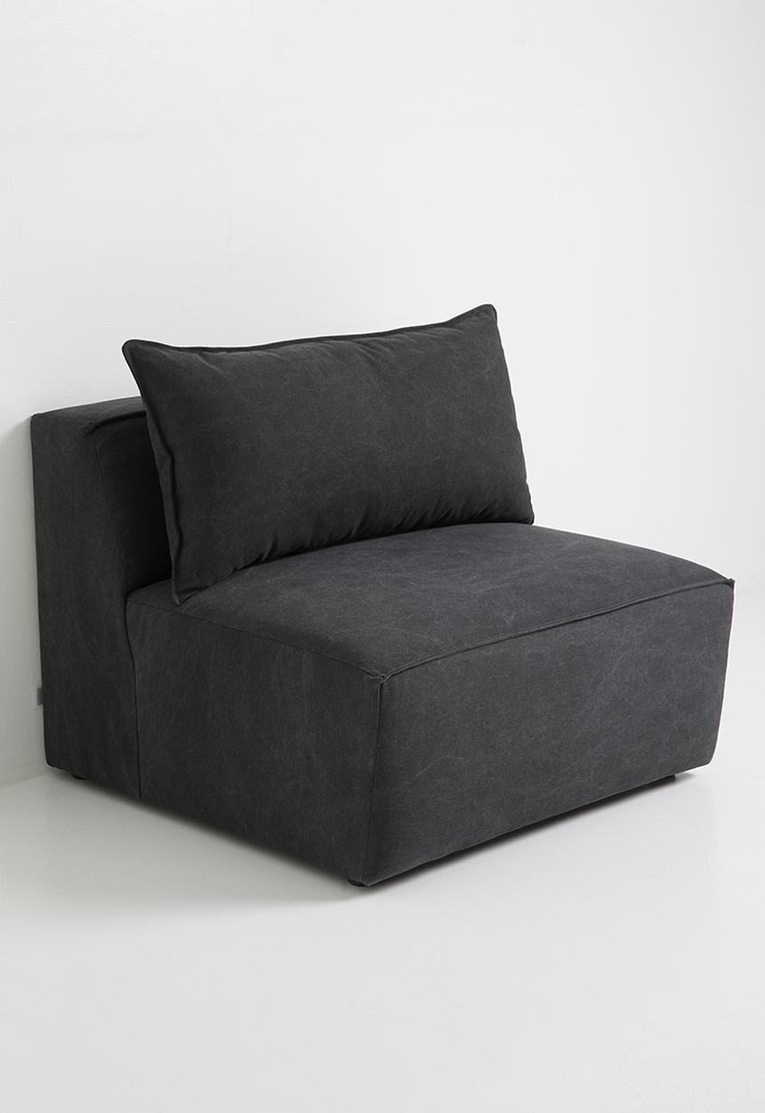 Zorora - Zola love seat no arm - capri graphite