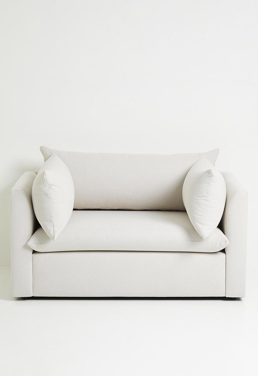 Zorora - Lira luxe loveseat - jordan alabaster 