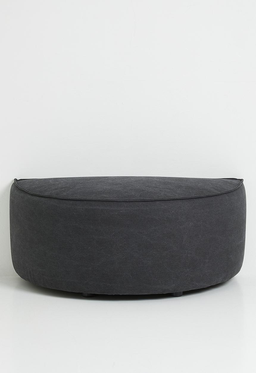 Zorora - Zola ottoman semi circle - capri graphite