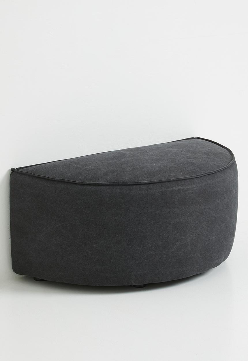 Zorora - Zola ottoman semi circle - capri graphite