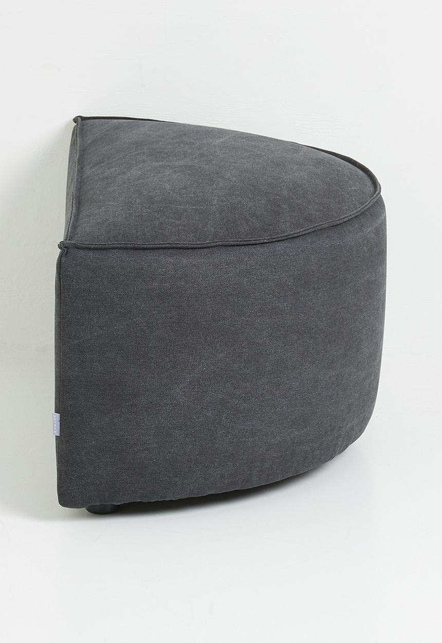 Zorora - Zola ottoman semi circle - capri graphite