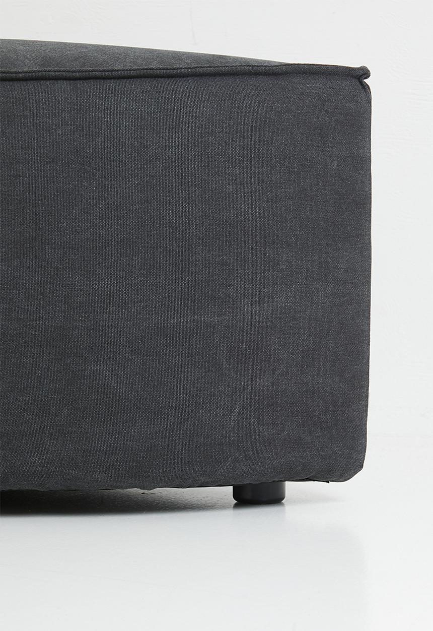 Zorora - Zola ottoman semi circle - capri graphite