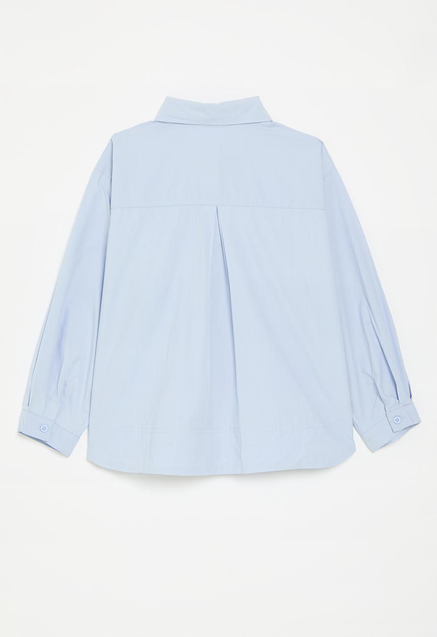 Pop Candy - Baggy button down shirt - blue