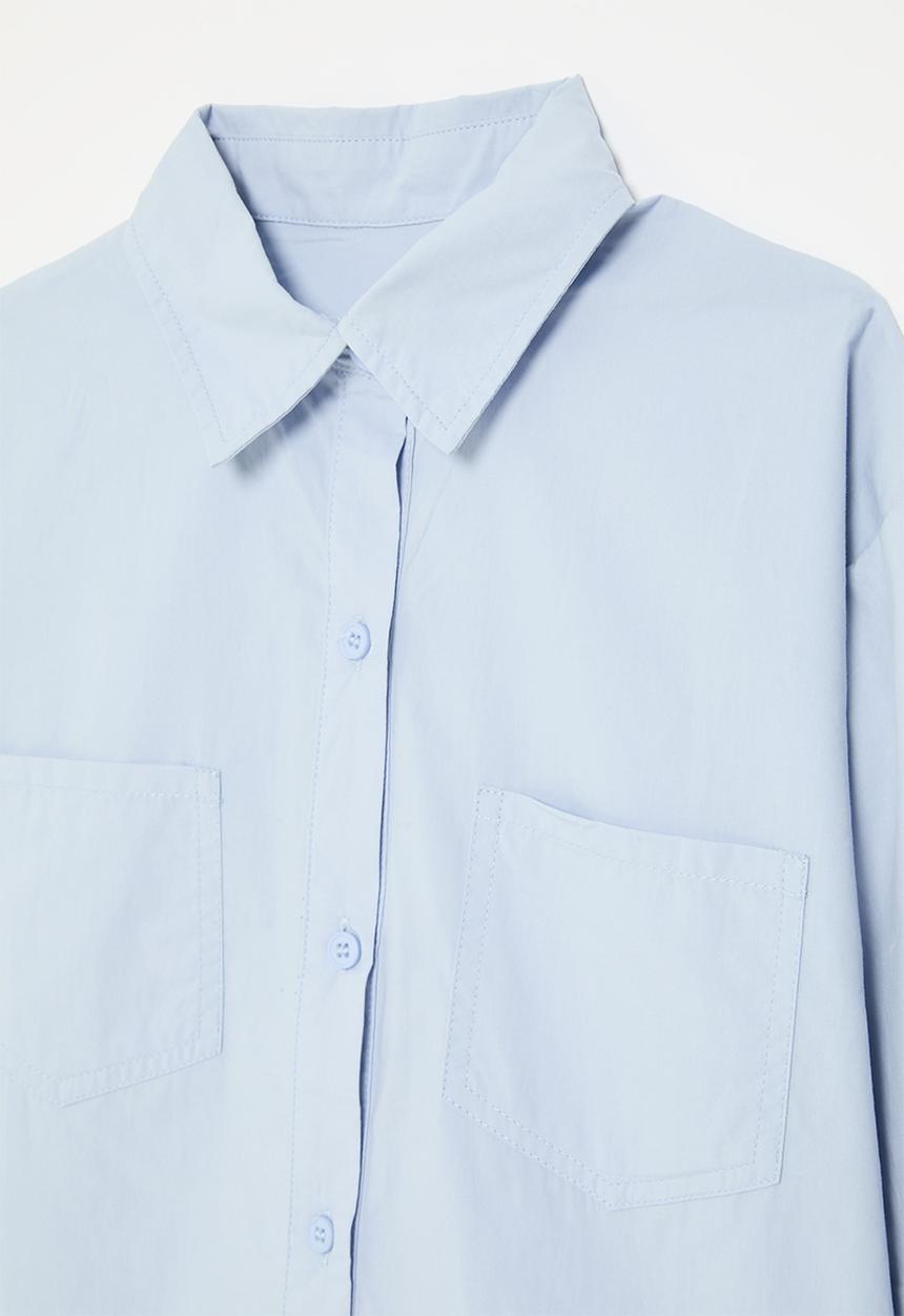 Pop Candy - Baggy button down shirt - blue