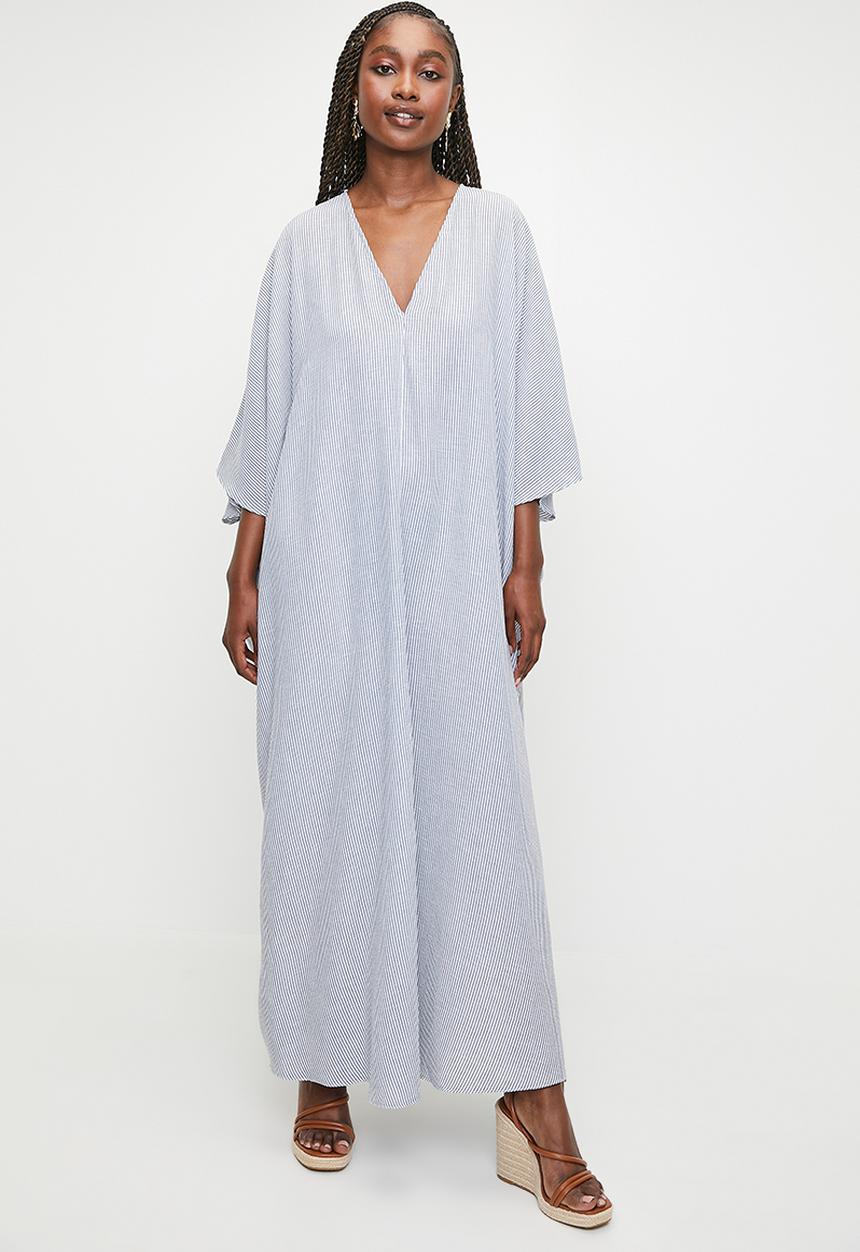 MILLA - Deep v kaftan maxi dress - stripe