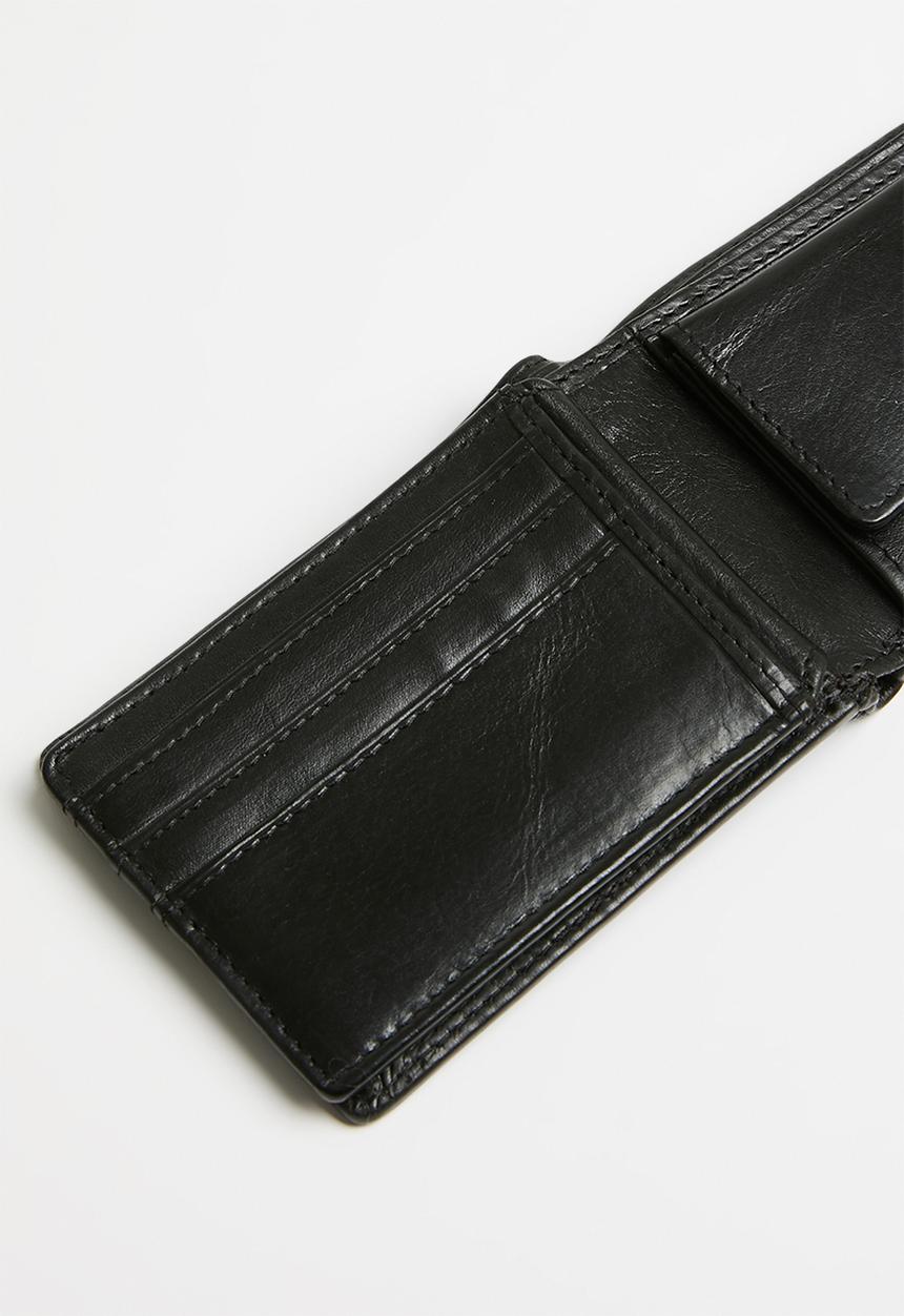 POLO - Bifold With Coin Section - Black