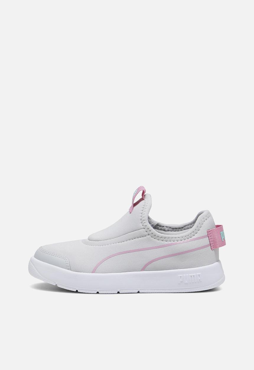 PUMA - Courtflex V3 Slip On Ps - Cool Light Gray-Mauved Out