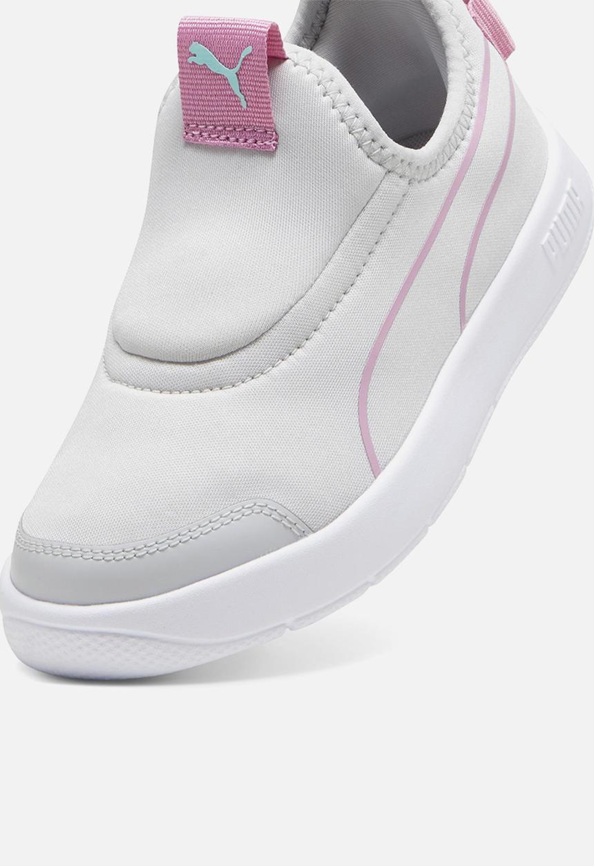 PUMA - Courtflex V3 Slip On Ps - Cool Light Gray-Mauved Out