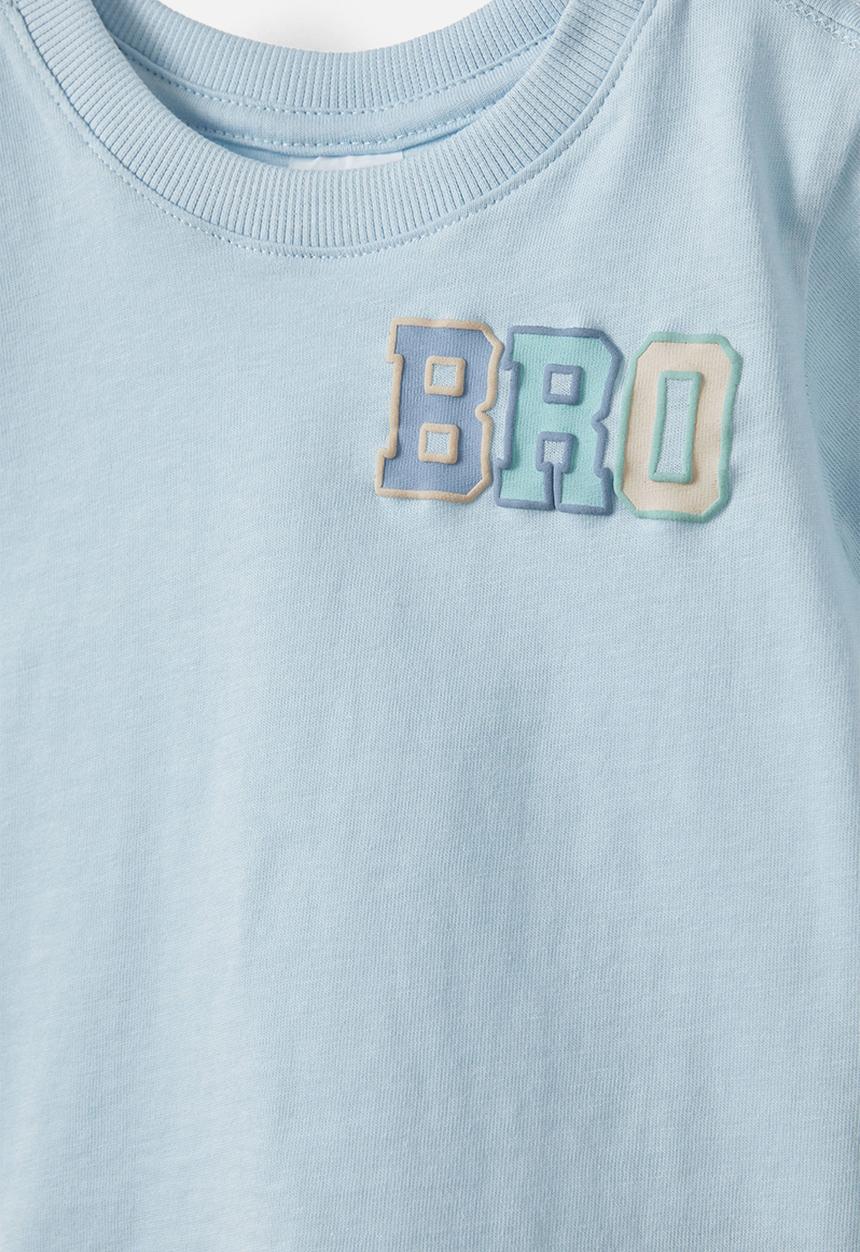 Cotton On - Jamie short sleeve tee - frosty blue/brother