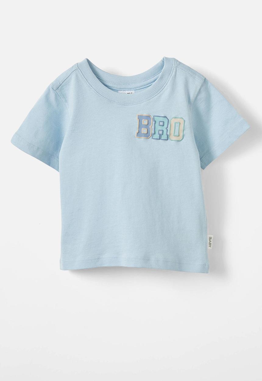 Cotton On - Jamie short sleeve tee - frosty blue/brother