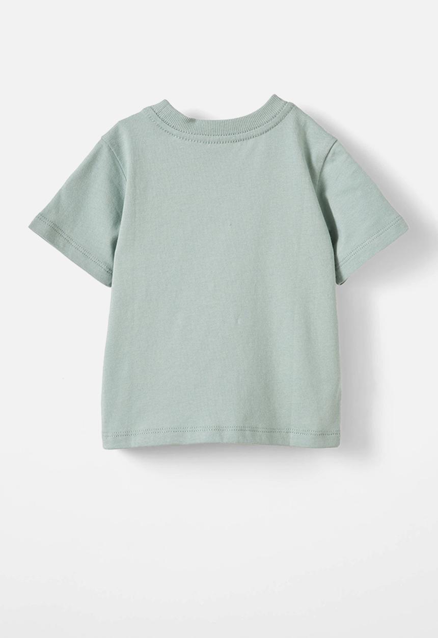 Cotton On - Jamie short sleeve tee-license - lcn dis stone green/winnie the pooh