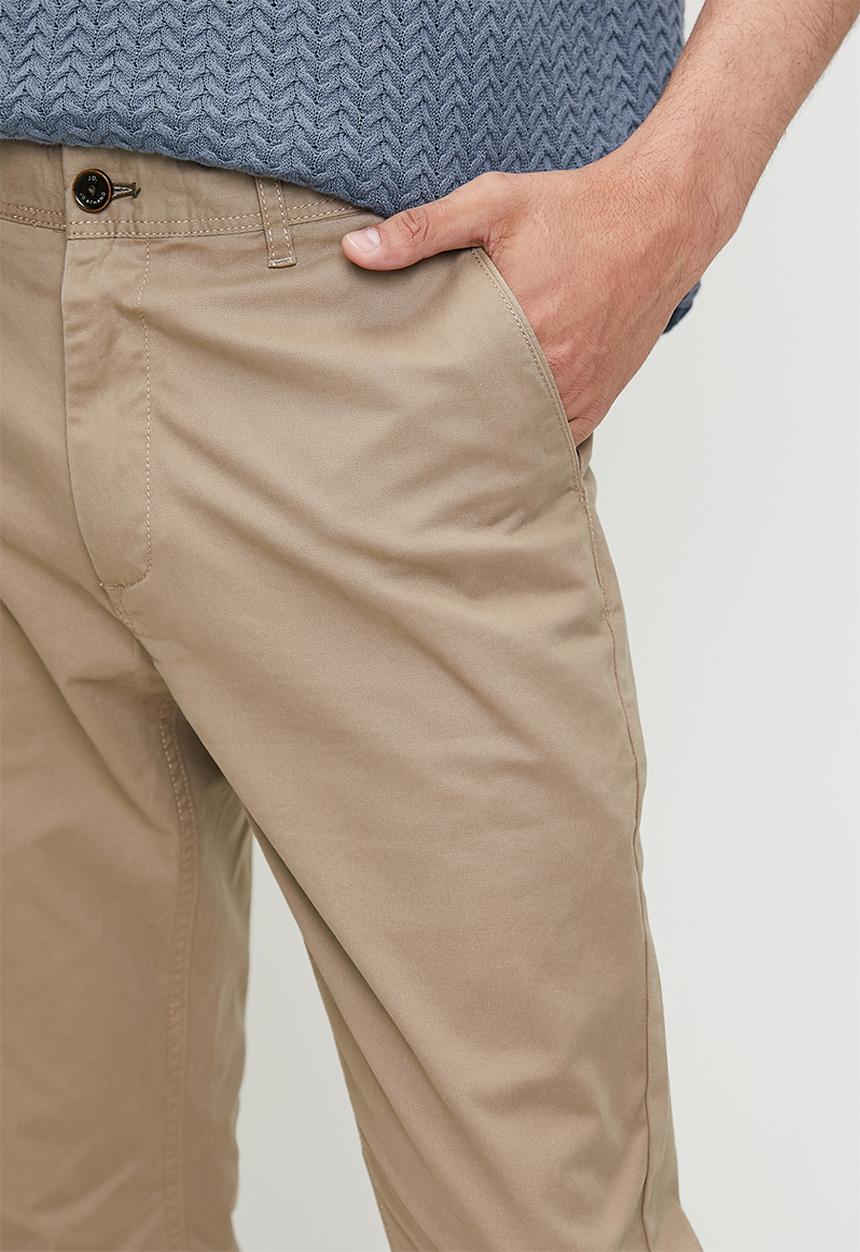 Jonathan D - Denzel Straight leg pant - Stone