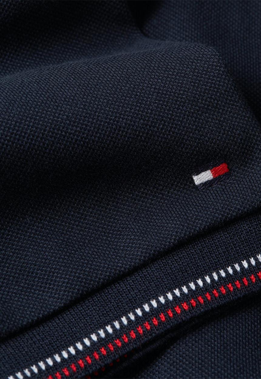 Tommy Hilfiger - Slim rwb tipping polo 1/2slv - desert sky