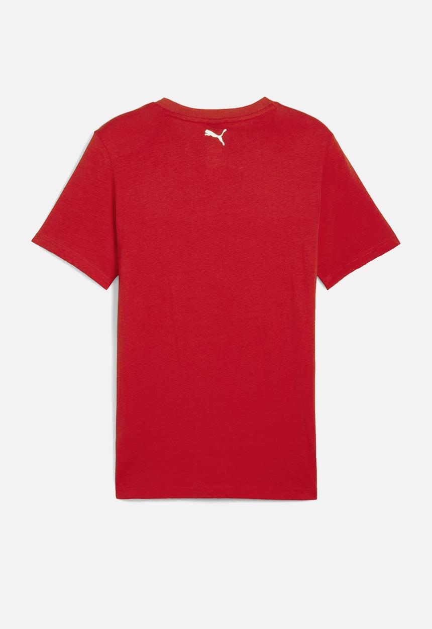 PUMA - Ferrari Race Big Shield Tee - Rosso Corsa