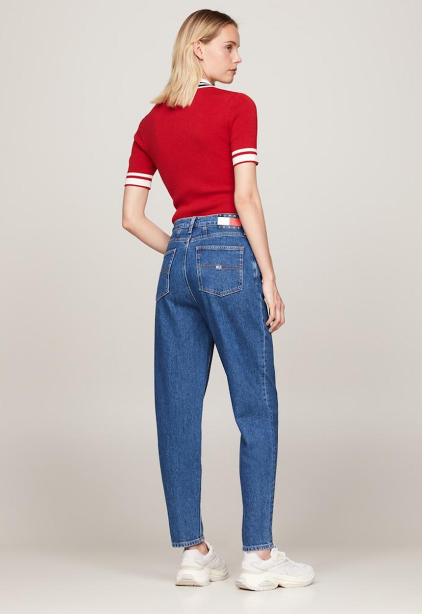 Tommy Hilfiger - Mom jean uh tpr flag - denim medium