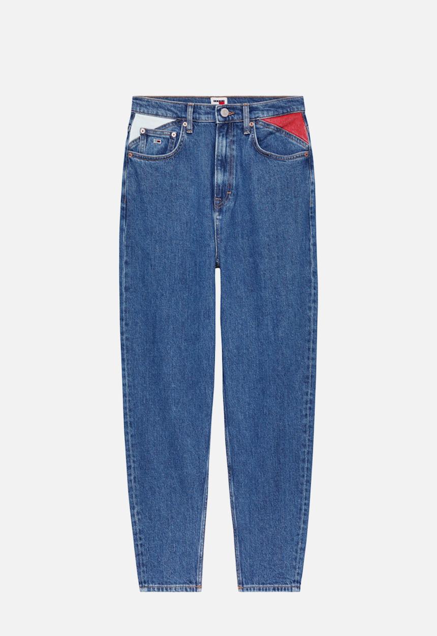 Tommy Hilfiger - Mom jean uh tpr flag - denim medium