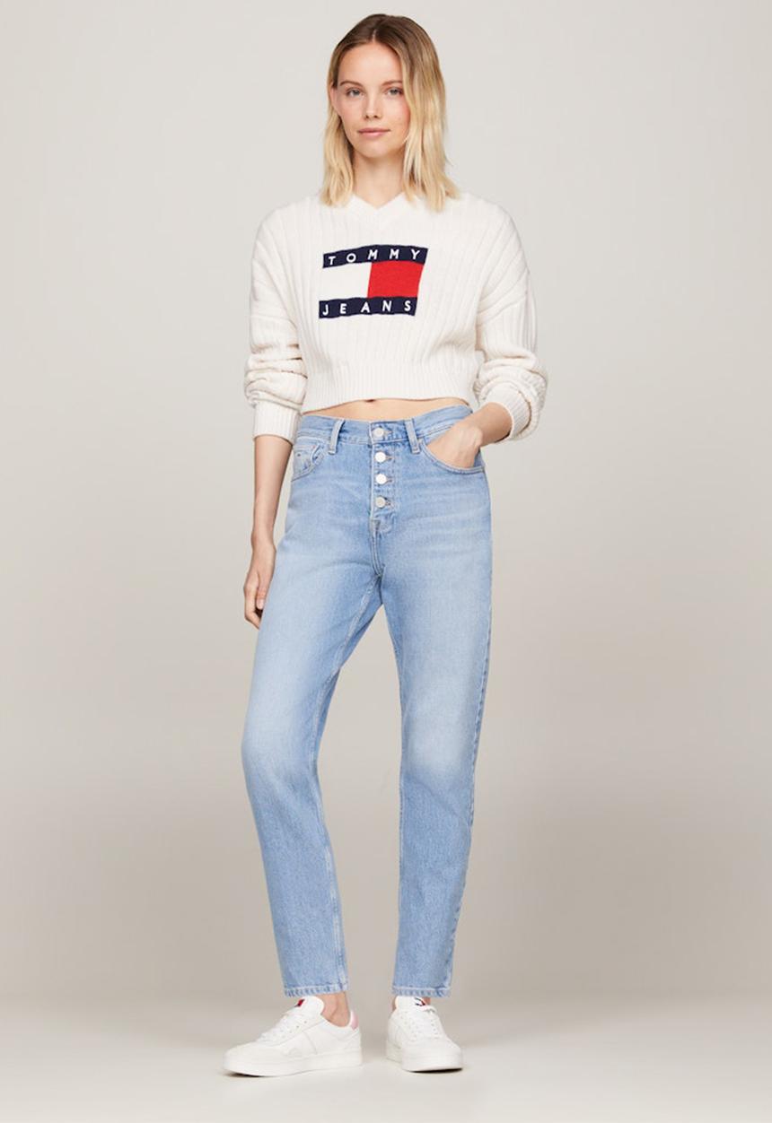 Tommy Hilfiger - Izzie hgh sl ank bf - denim light