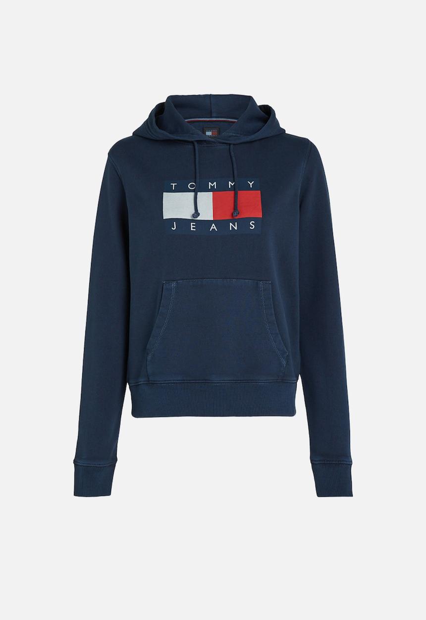 Tommy Hilfiger - Plus tjw reg tommy flag hoodie ext - dark night navy