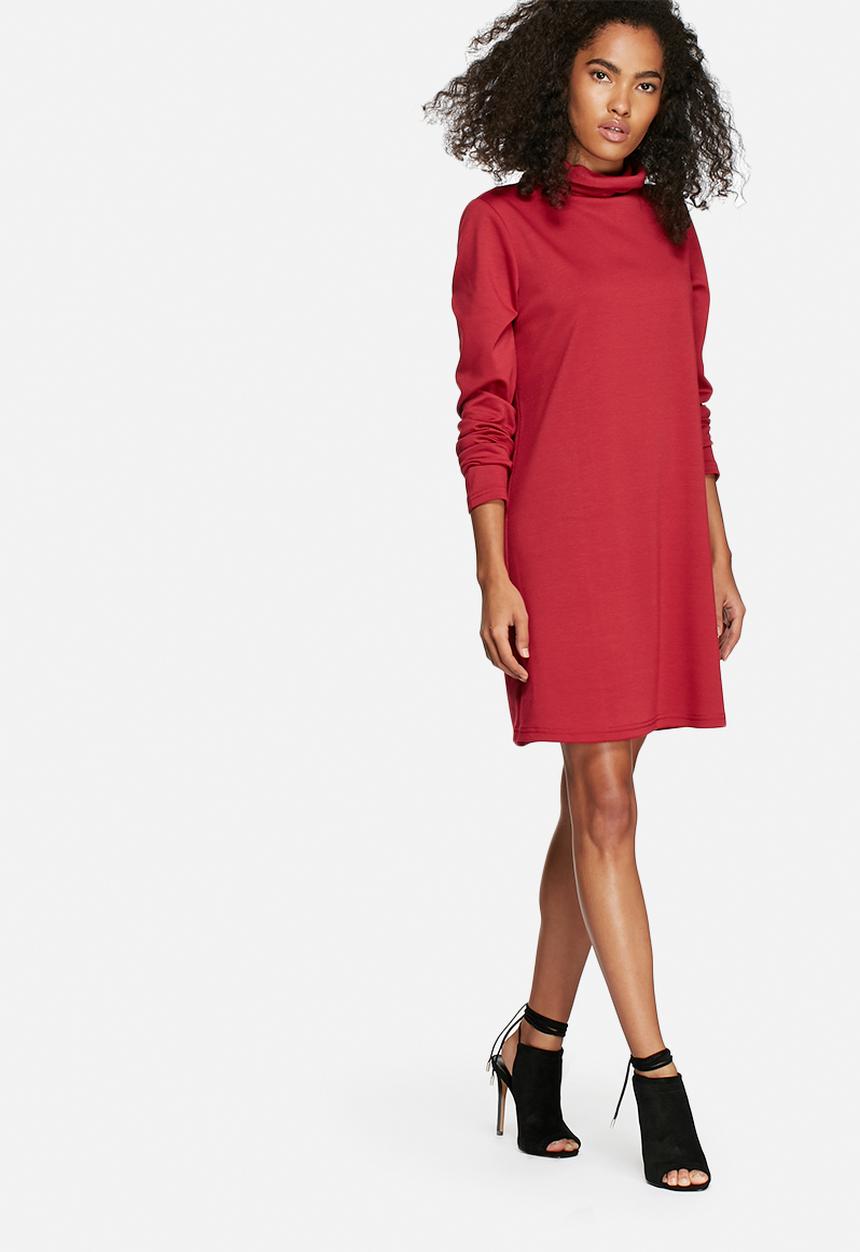 dailyfriday - Chev polo neck dress