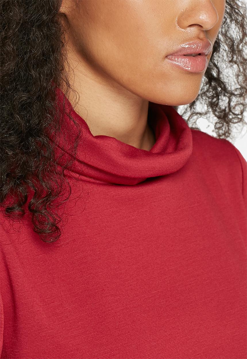dailyfriday - Chev polo neck dress