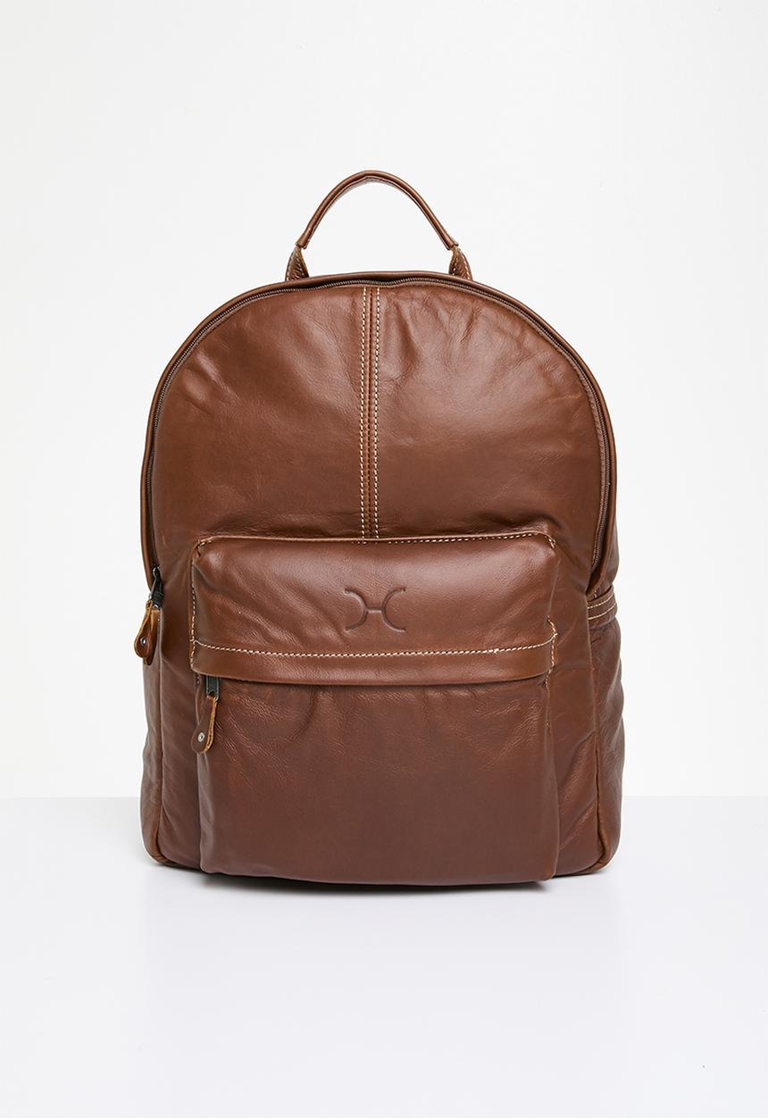 Thandana - Travel backpack - tobac leather