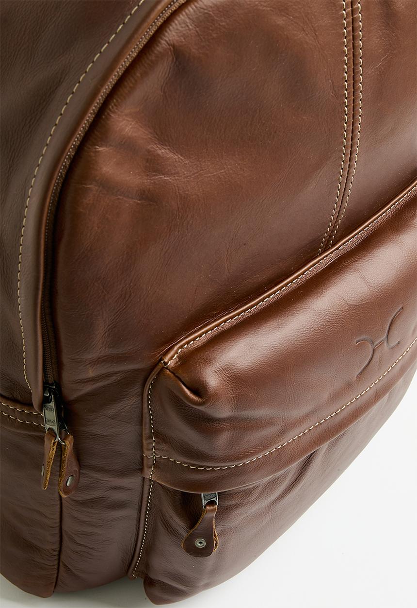 Thandana - Travel backpack - tobac leather