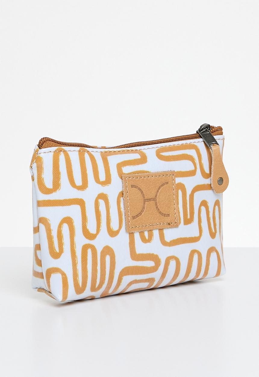 Thandana - Half moon travel pouch set of 3 - Geo Sand