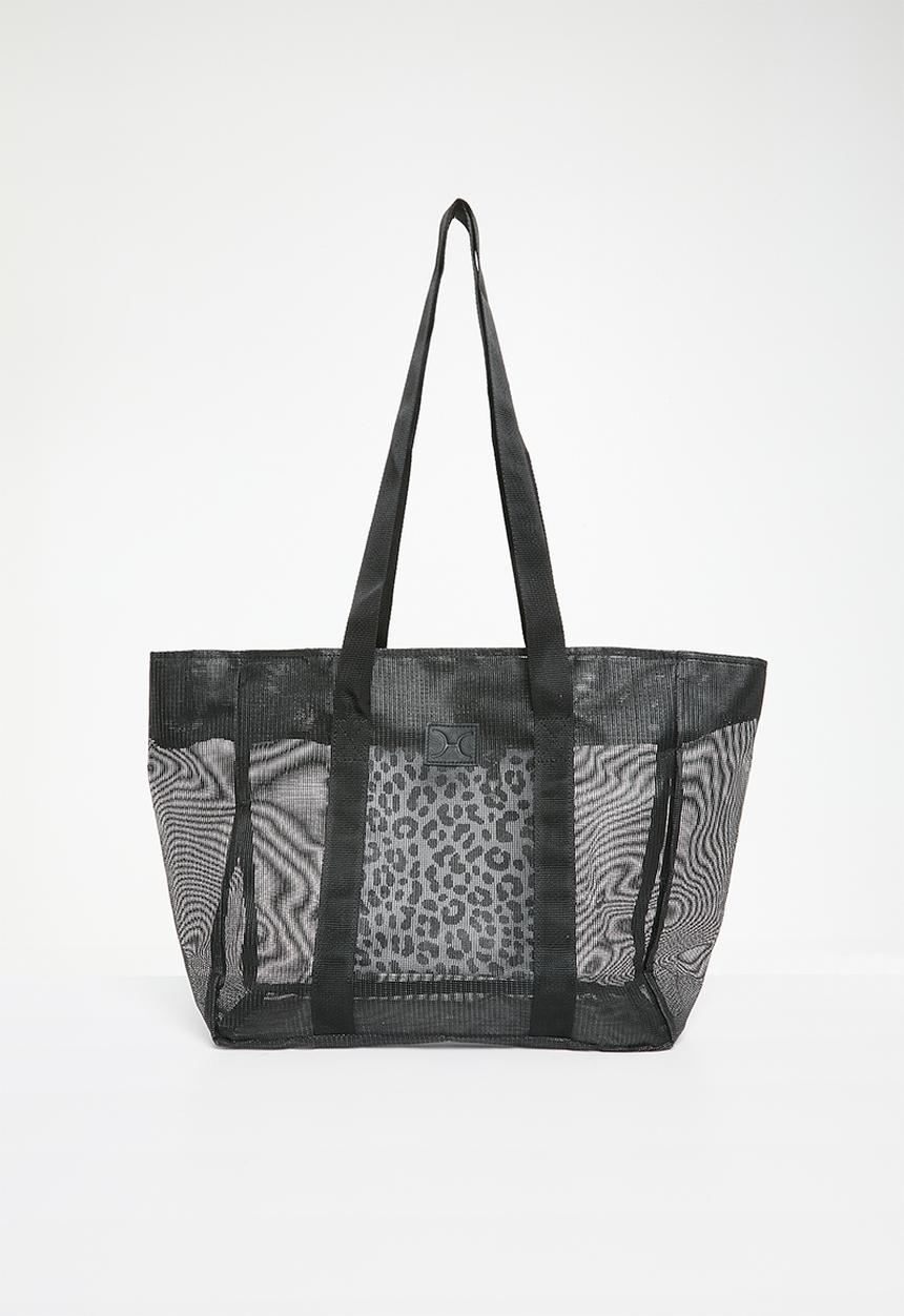 Thandana - Meshie large mesh bag - black