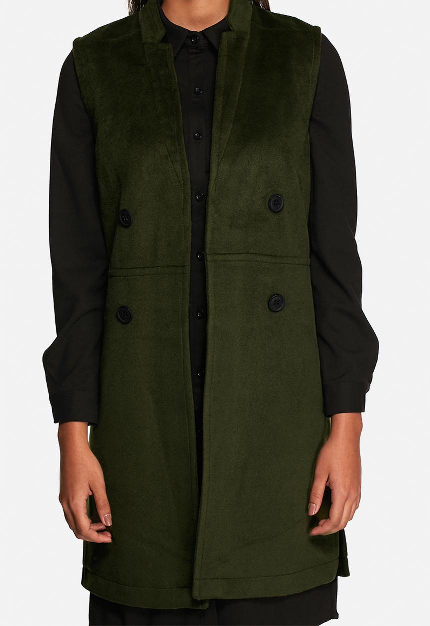 Neon Rose - Sleeveless button jacket