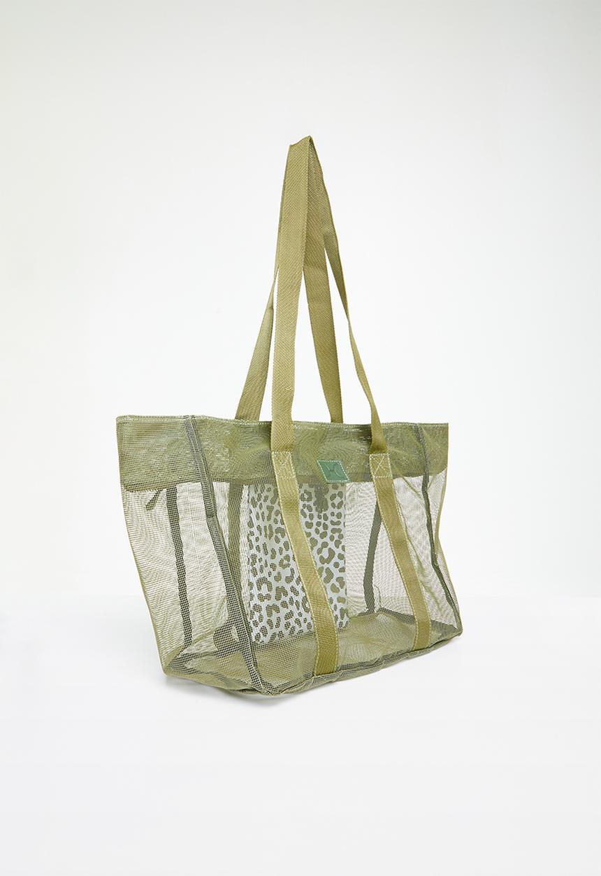 Thandana - Meshie large mesh bag - olive