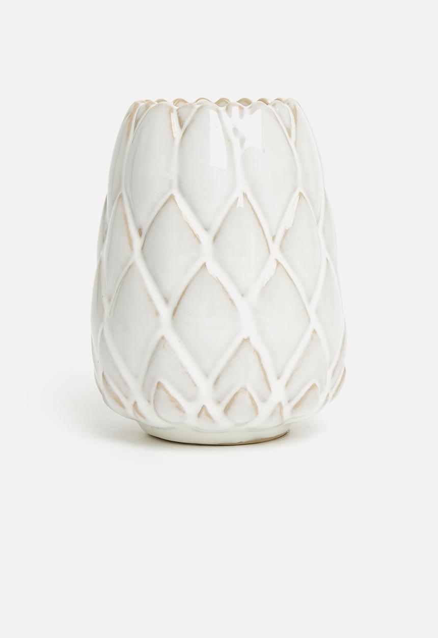 H&S - Artichoke candle holder set of 2 - natural