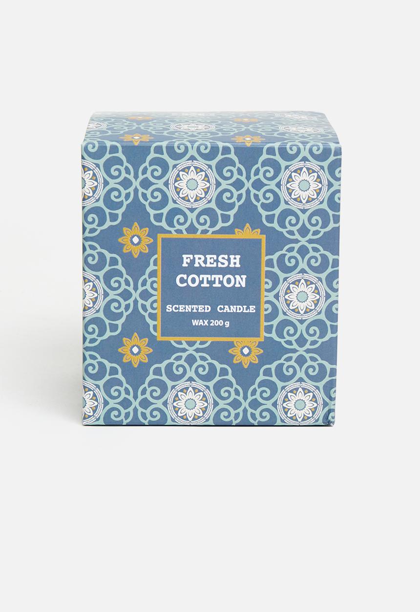 H&S - Glass Candle - Blue